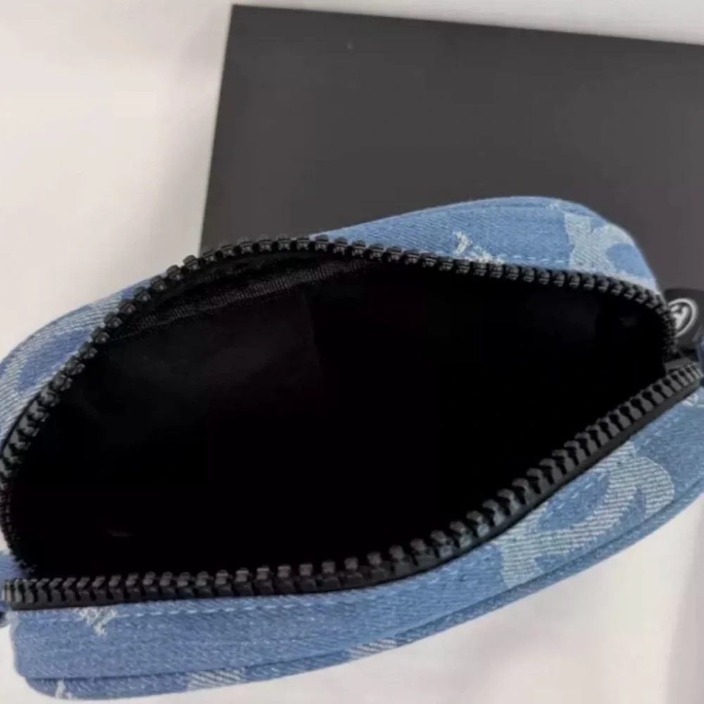 CHANEL Denim Beauty Line Blue Cosmetics Bag - Picture 3 of 5